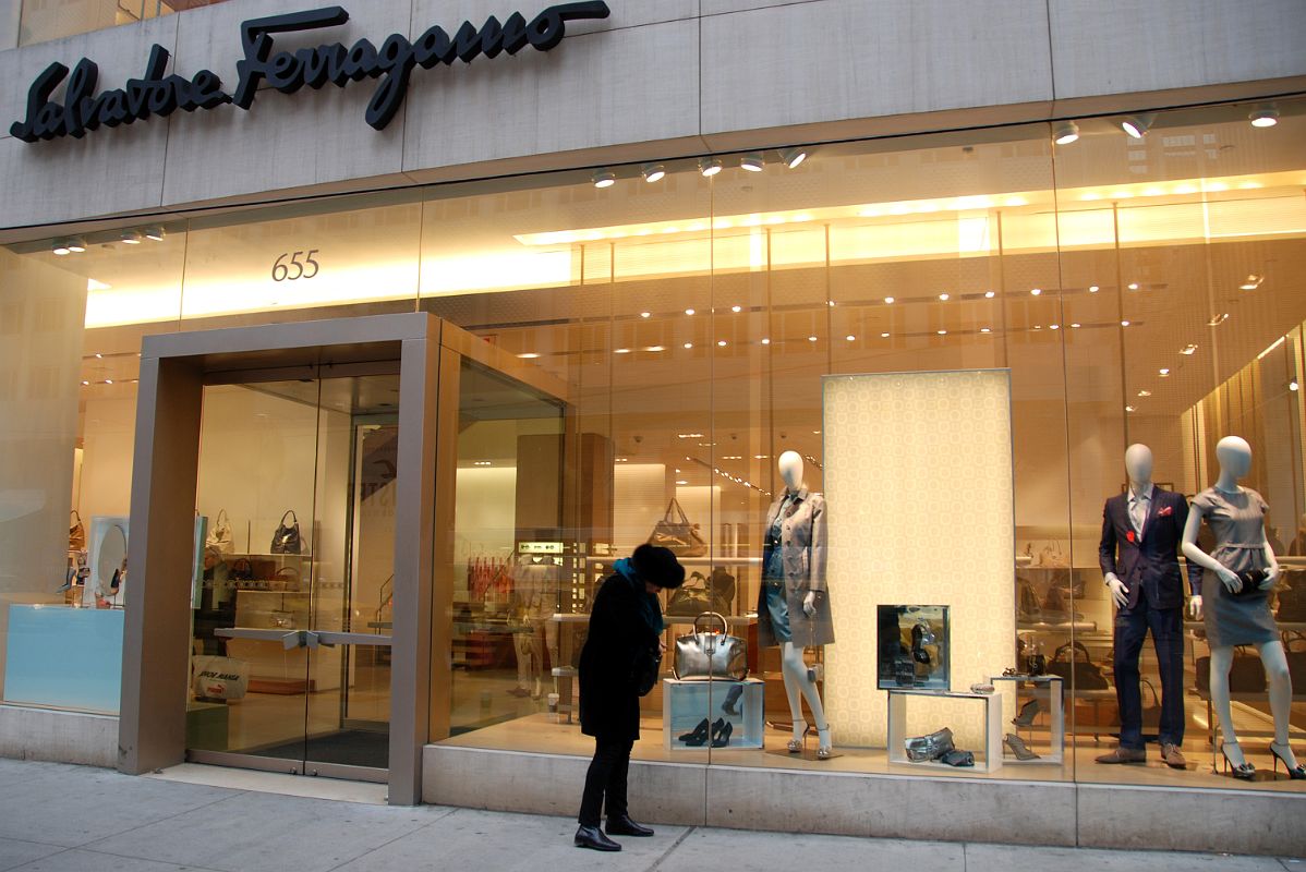 New York City Fifth Avenue 655 01 Salvatore Ferragamo Window Display